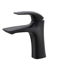 Hot Sale Brass Bathroom Lavatory Faucet Hot and Cold Water Tap for the Bathroom Black