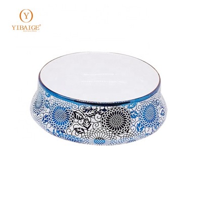 New products electroplate color lavabo round bathroom ceramic wash art basin