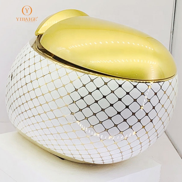 egg shape wall hung toilet bowl yibaige factory produce toilets hot selling model ceramic wall hung water closet